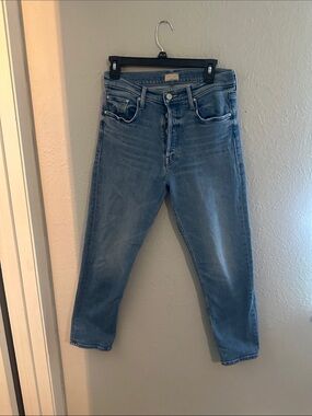 MOTHER Light Blue High-Rise Jeans